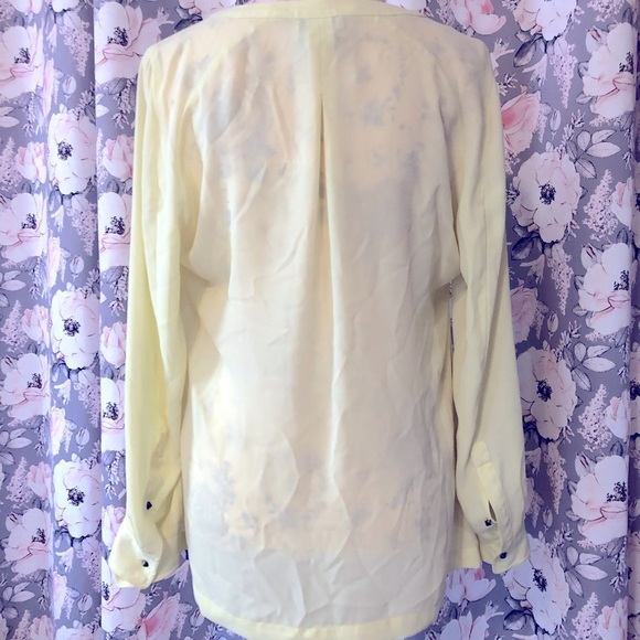 Soft Surroundings Light Neon Long sleeve Blouse - Picture 3 of 3